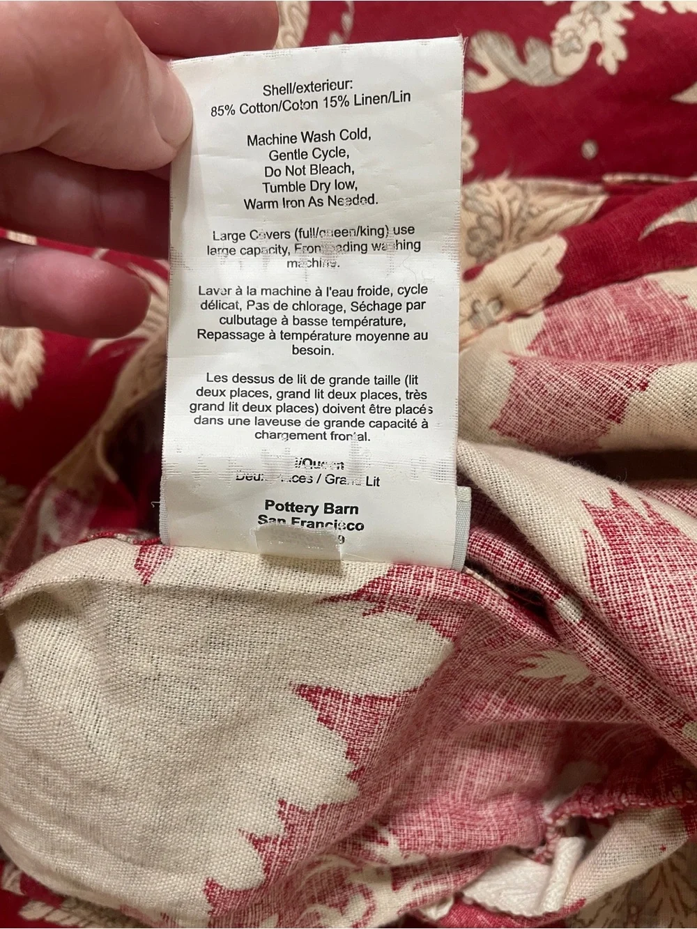 Pottery Barn rich red